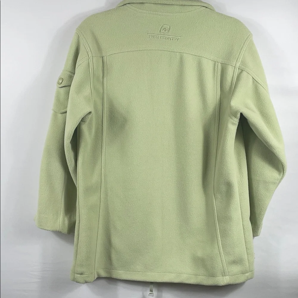 Free‎ Country Women's Light Green Fleece Jacket. Inside is sweatshirt material.